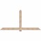 Ekena Millwork Eugene Smooth Timber Gable Bracket, Douglas Fir, 96"W x 48"H x 5 1/2"D x 5 1/2"F, 12/12 Pitch GBW096X48X0606EUG00SDF - alternate 1